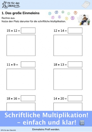 Einmaleins Profi werden. Übung 3