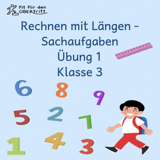 Rechnen mit Längen Sachaufgaben - Übung 1
