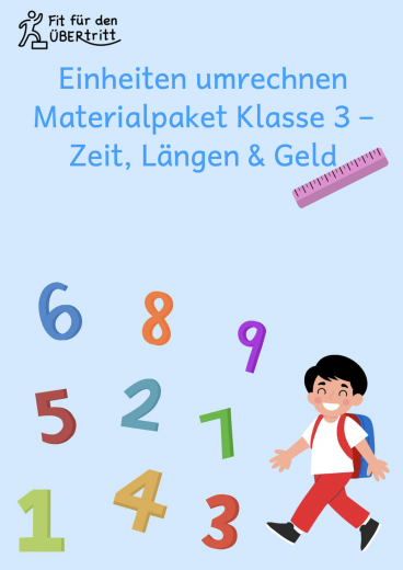 Einheiten umrechnen Materialpaket Klasse 3 – Zeit, Längen & Geld