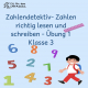Zahlendetektiv - Zahlen richtig lesen und schreiben - Übung 1