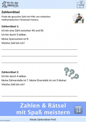 Werde Zahlenrätsel-Profi. Übung 1